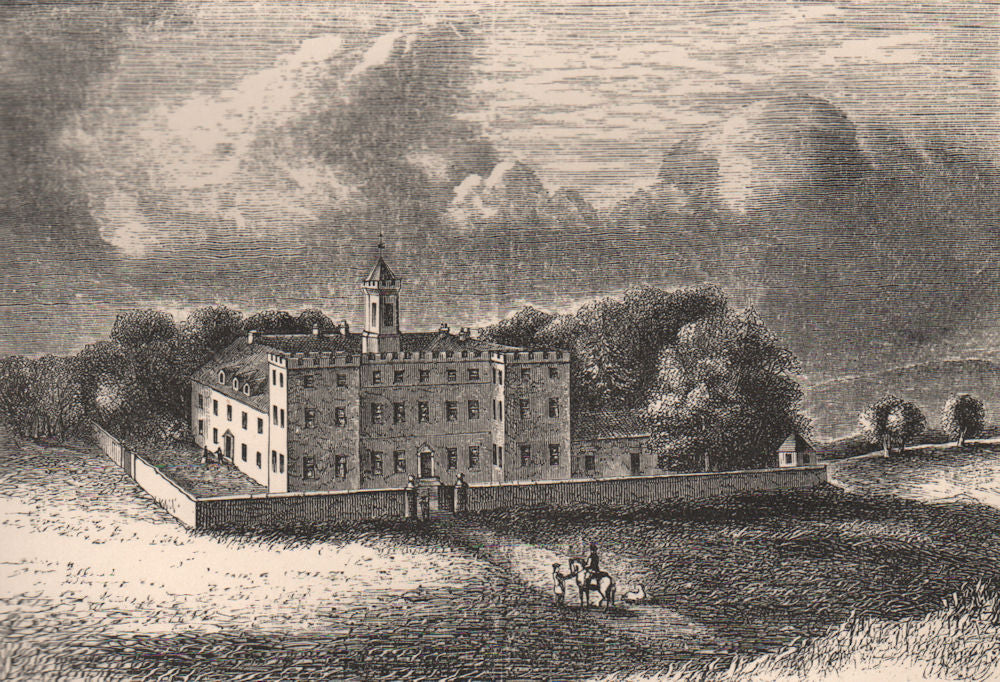 INVERNESS-SHIRE. Old Culloden House. Bonnie Prince Charlie 1746. Scotland 1885